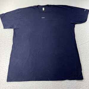Apple Computers Men's XL Employee Trainer One To One Navy Blue Graphic T Shirt
